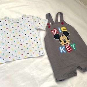 Disney mickey Mouse overalls
